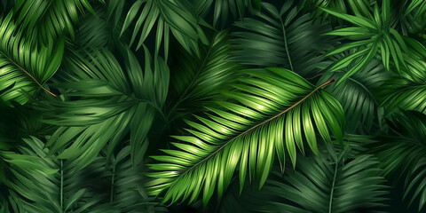 Hintergrund Palmenblätter KI