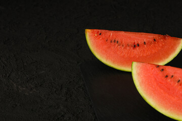Fototapeta na wymiar Concept of fresh and juicy food - Watermelon