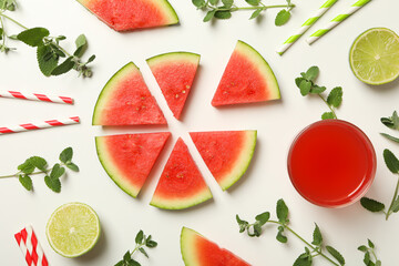 Concept of fresh and juicy food - Watermelon