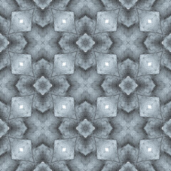 Medallion seamless pattern. Black and white