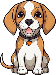 Adorable Beagle Dog Vector Captivating Canine Charm