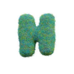 Chaos & Bold Fur 3D Alphabet or PNG Letters