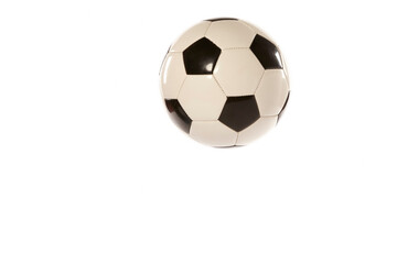 Fototapeta na wymiar Clasic football ball isolated on white background. Soccer ball. Nobody