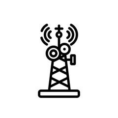 radio antenna sign symbol vector icon