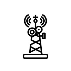 radio antenna sign symbol vector icon