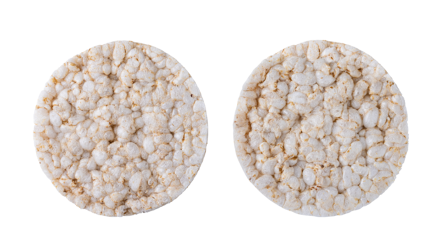 Stack of crackers or diet fit loaves isolated on white background. With clipping path. Full depth of field. Focus stacking