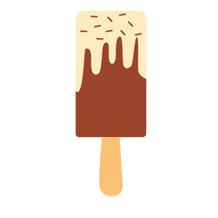 Ice Cream Isolated on White