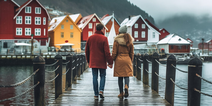 Urlauber P&auml;rrchen in Norwegen KI