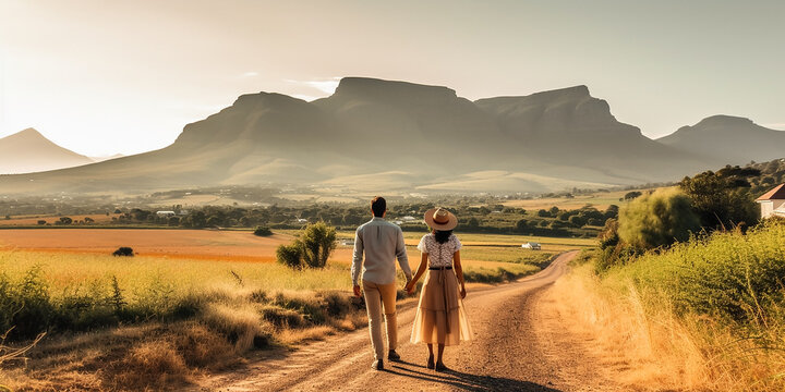 Urlauber P&auml;rrchen in S&uuml;d Afrika KI