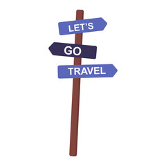 Direction Board Illustration