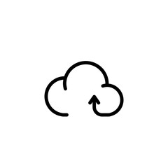 technology cloud computing sign symbol vector