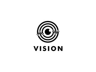 Vision Tech Logo vector template