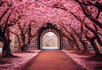 Obraz premium Cherry Blossom Trees