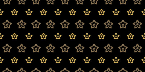 black and golden seamless pattern vector for card fabric background