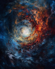 Obraz na płótnie Canvas abstract cosmic nebula background