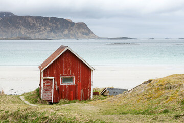 Ramberg Strand, Lofoten, Norwegen