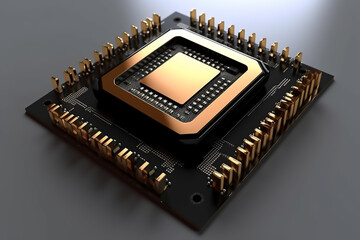Computer micro chip with motherboard technology