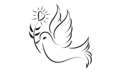 Pentecost poster design for print or use as card, flyer or T shirt