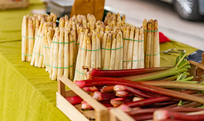 asparagus at a market