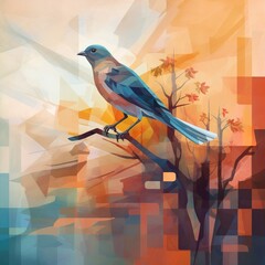 Fototapeta premium illustration of a bird
