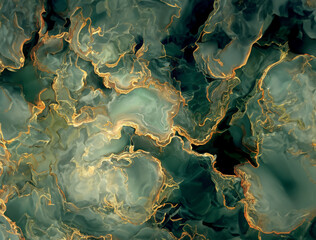 The emperor green jade and gold veins, exquisite marble pattern, jade, background.