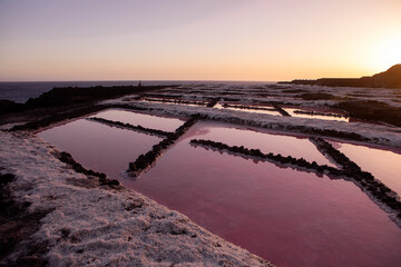 Salt mines on La Palma, Canary Islands, Spain.