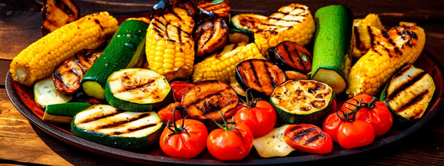 Grilled vegetables are fried. Generative AI,