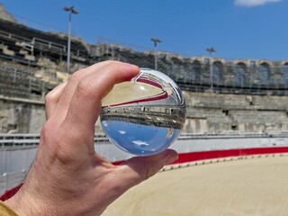 Arles, May 2023 : Visit the beautiful city of Arles en Provence - Historical city with its arena...