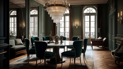 interior of a restaurant,  AI-generated
