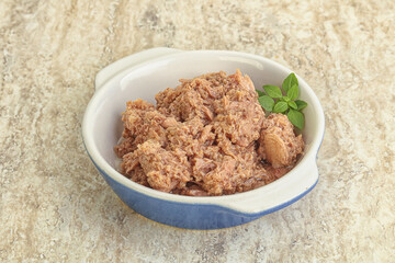Canned tuna fish for salad