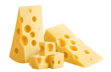 Delicious cheese cut out