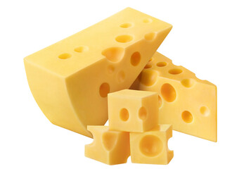 Delicious cheese cut out