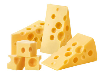 Delicious cheese cut out