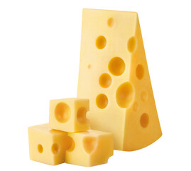 Delicious cheese cut out
