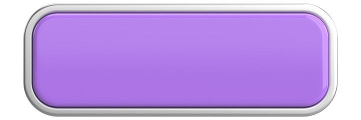 3D button. Empty button. 3D illustration.