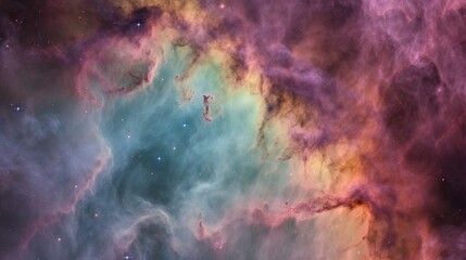 Fototapeta na wymiar Exploring the Enchanting Space Nebula. Generative AI