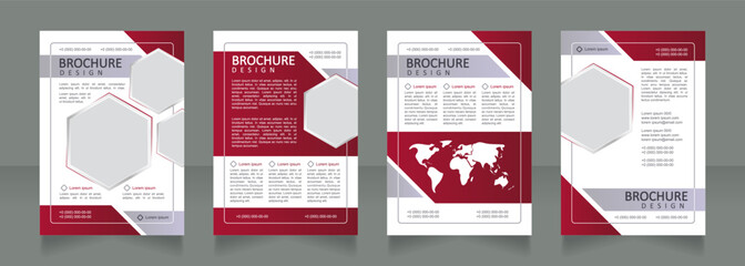Worldwide energy consumption calculation blank brochure design. Template set with copy space for text. Premade corporate reports collection. Editable 4 paper pages. Calibri, Arial fonts used