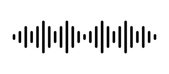 Music Soundwave Frequency Line Vector Illustration
