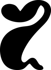 Display liquid vector font letter Z alphabet. capital letter Typeface abc element for social media, web design, poster, banner, greeting card