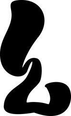 Display liquid vector font letter L alphabet. capital letter Typeface abc element for social media, web design, poster, banner, greeting card