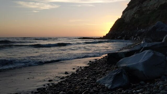
Sunset scenes from Swamis Reef Surf Park Encinitas California
