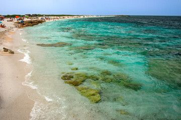 Is Arutas beach, Sinis Peninsula, Cabras, Oristano, Sardinia, Italy, Europe. Is Arutas is known as...