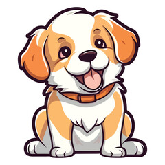 Gentle and Loyal: A Delightful 2D Illustration of a Cute Akbash Dog