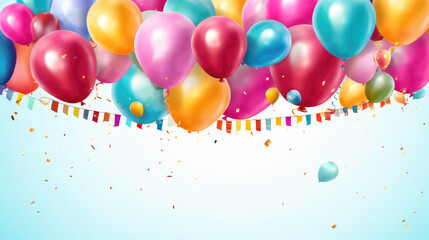 birthday party background created with Generative AI Technology