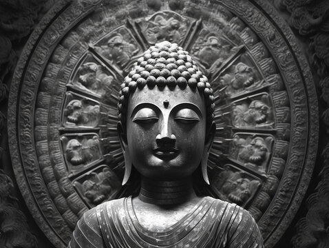 Buddha Digital Art - A Timeless Symbol of Serenity and Spiritual Awakening