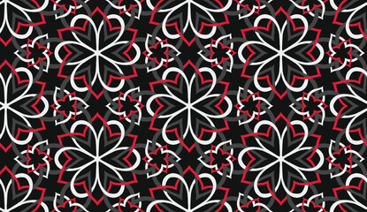 Geometric ethnic pattern seamless flower color. seamless pattern. Design for fabric,curtain,background,carpet,wallpaper,clothing,wrapping,Batik,mandalas,fabric,Vector illustration. pattern style.