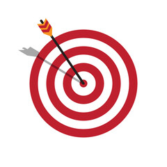 Archery target arrow goal destination achieve