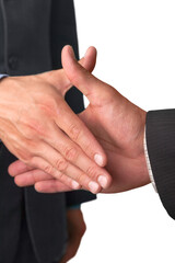 Obraz premium Closeup of Two Businessmen Shaking Hands