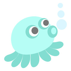 Octopus (cuttlefish) illustration clipart cartoon
