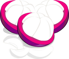 The tropical fruit mangosteen is known as the queen of fruits.